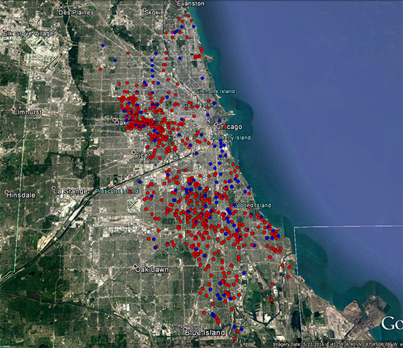 Chicago 2016 Homicides through Christmas