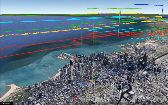 Count-based animation with Google Earth -- click for larger image